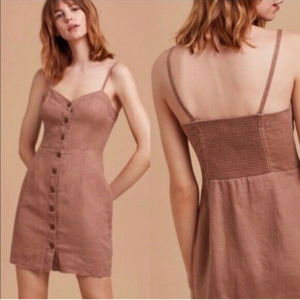 Wilfred button up linen dress